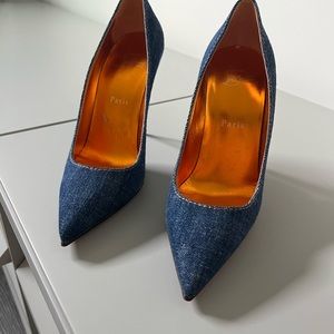 Louboutin so Kate 100m in denim - size 38